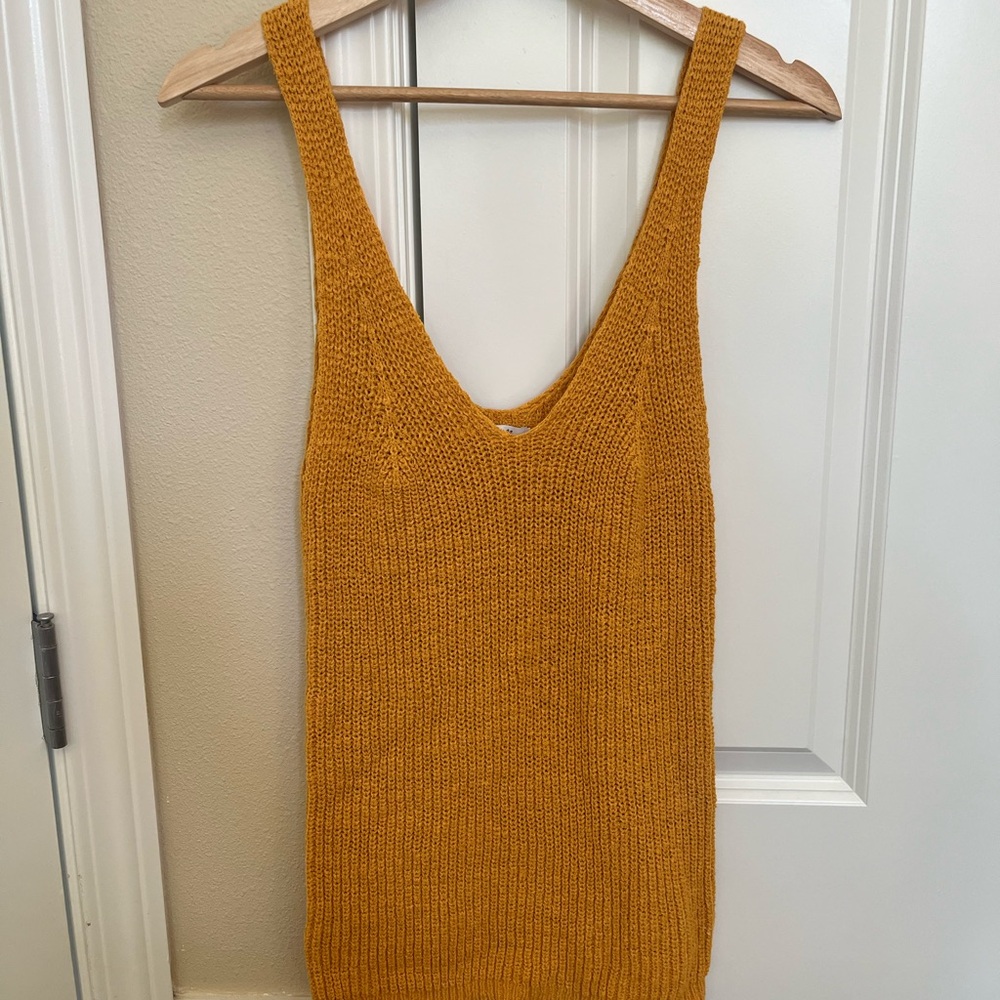 Madewell knit yellow tank top (never worn!!)
